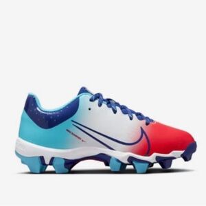 Nike Red and Blue Youth Cleats